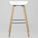 Барный стул на ножках из натурального дерева Boras White варинант исполнения - 4 | Loft Concept в Воронеже