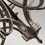 Люстра с белыми тканевыми абажурами в прозрачных стеклянных цилиндрах Kichler варинант исполнения - 20 | Loft Concept в Воронеже