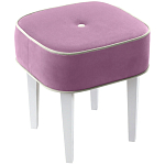 Квадратный мягкий пуф на белых ножках Winton Pouf Square варинант исполнения - 5 | Loft Concept в Воронеже