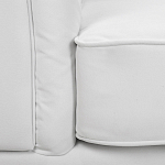 Кресло низкое с мягкой обивкой из велюра на 4-х ножках из массива березы Sophie Armchair white варинант исполнения - 6 | Loft Concept в Воронеже