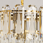 Люстра многоярусная с овальными прозрачными подвесками 36 см Harmonica варинант исполнения - 6 | Loft Concept в Воронеже