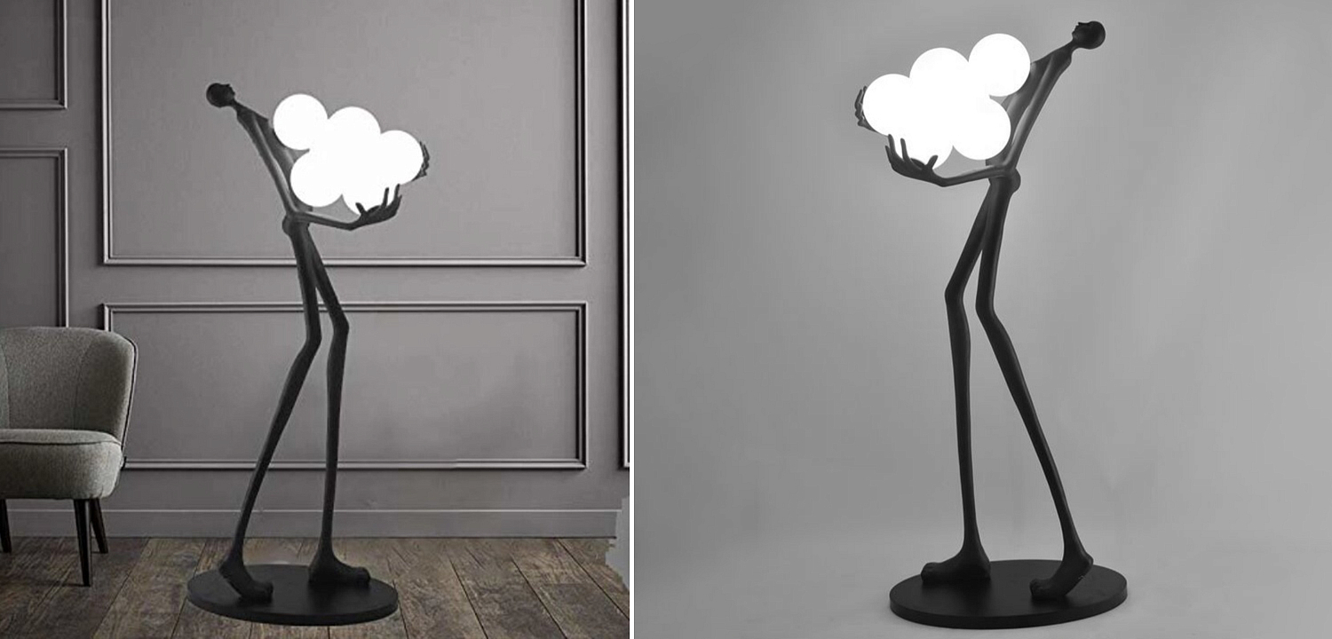 Торшер Man carries light Six Balls Торшер Man carries light Six Balls - Loft-Concept в Воронеже