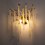 Бра золотого цвета с ветвями и хрустальными подвесками FAIRYTREE Light варинант исполнения - 2 | Loft Concept в Воронеже