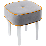 Квадратный мягкий пуф на белых ножках Winton Pouf Square варинант исполнения - 11 | Loft Concept в Воронеже