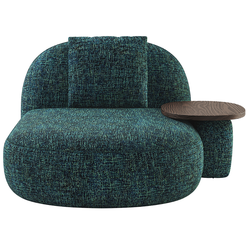 Кушетка Orus с овальным столиком  Изумрудный Орех в Воронеже | Loft Concept 