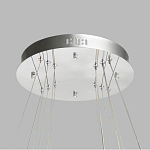 Люстра с тремя кольцами цвета хром и прозрачными хрустальными шарами по периметру Sacramento Transparent Balls Chandelier варинант исполнения - 11 | Loft Concept в Воронеже