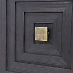 Тумба черная из дерева двухдверная Geometric Double Door Nightstand варинант исполнения - 2 | Loft Concept в Воронеже