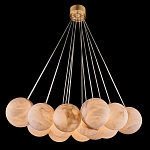 Люстра подвесная круглая с сферическими плафонами из натурального камня Glowing Spheres варинант исполнения - 13 | Loft Concept в Воронеже