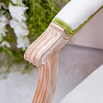 Стул с подлокотниками золотистый из бука с изображением птиц и цветов Blooming Birds 2 варинант исполнения - 2 | Loft Concept в Воронеже