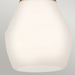 Подвесной светильник каплевидной формы с комбинированным плафоном из стали и белого матового стекла Kichler варинант исполнения - 13 | Loft Concept в Воронеже