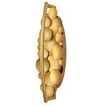 Бра светодиодное из многослойных золотых дисков Metal Disc Chandelier варинант исполнения - 4 | Loft Concept в Воронеже