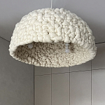 Вязаный подвесной светильник из шерсти Dome Wool Lamp  варинант исполнения - 3 | Loft Concept в Воронеже