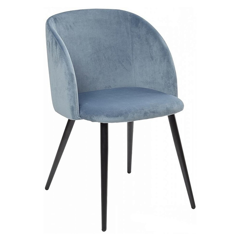 Стул Jean-Jacques Light Blue Светло-синий Черный Стул Jean-Jacques Light Blue Светло-синий Черный в Воронеже | Loft Concept