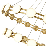 Люстра двухъярусная с круглыми светодиодными источниками света Maxine Light варинант исполнения - 8 | Loft Concept в Воронеже