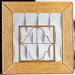 Зеркало квадратное в фактурной раме Pattern варинант исполнения - 1 | Loft Concept в Воронеже