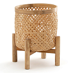 Кашпо на ножках из бамбука Bamboo Decor варинант исполнения - 1 | Loft Concept в Воронеже