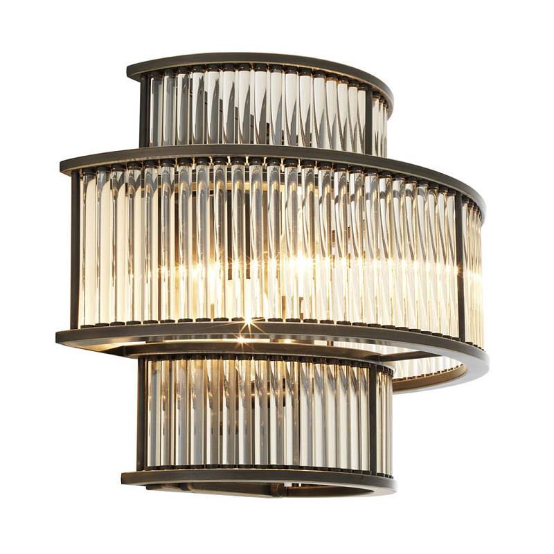 Бра Wall Lamp Mancini Bronze Темная бронза Прозрачное Стекло Бра Wall Lamp Mancini Bronze Темная бронза Прозрачное Стекло в Воронеже | Loft Concept