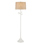 Торшер с белым каркасом и тканевыми абажуром Natural Stems варинант исполнения - 2 | Loft Concept в Воронеже