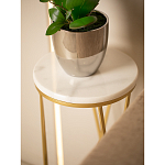 Столик дизайнерский Beige marble варинант исполнения - 5 | Loft Concept в Воронеже