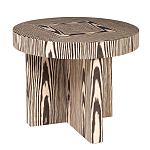 Столик журнальный круглый с полосатым узором Zebroids варинант исполнения - 1 | Loft Concept в Воронеже