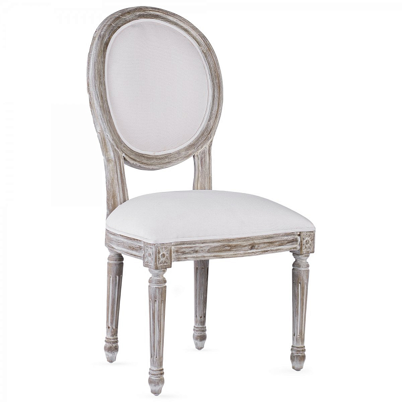 Стул REGENCY MEDALLION CHAIR Avory Linen Дерево Серый ivory ( слоновая кость ) Стул REGENCY MEDALLION CHAIR Avory Linen Дерево Серый ivory ( слоновая кость ) в Воронеже | Loft Concept