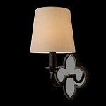 Бра с белым текстильным абажуром и фигурным основанием с зеркальной вставкой Vitorino варинант исполнения - 9 | Loft Concept в Воронеже