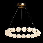 Люстра круглая с матовыми белыми шарами PEARLS Suspension варинант исполнения - 3 | Loft Concept в Воронеже