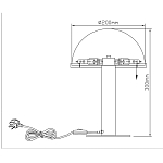 Настольная лампа c абажуром в форме купола из натурального камня  Heavenly Harmony варинант исполнения - 7 | Loft Concept в Воронеже