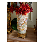 Ваза из фарфора на бронзовом основании Turquoise Blooming Garden варинант исполнения - 9 | Loft Concept в Воронеже