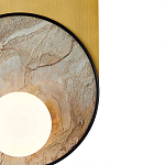 Бра с каменным диском в металлической раме Sandstone Painting варинант исполнения - 3 | Loft Concept в Воронеже