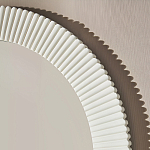 Зеркало в круглой фактурной раме Mirror Modern Texture белое варинант исполнения - 4 | Loft Concept в Воронеже