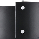 Потолочный светильник круглый светодиодный Semicircular White Panels чёрный варинант исполнения - 1 | Loft Concept в Воронеже