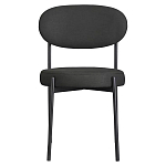 Стул мягкий Alfie Chair черный варинант исполнения - 1 | Loft Concept в Воронеже