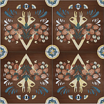 Плитка с узором Клубника варинант исполнения - 1 | Loft Concept в Воронеже