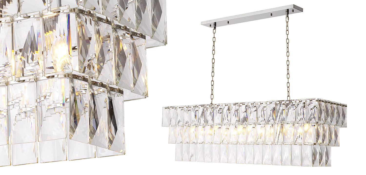 Люстра Eichholtz Chandelier Amazone Rectangular Silver Люстра Eichholtz Chandelier Amazone Rectangular Silver - Loft-Concept в Воронеже