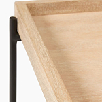 Консоль деревянной столешницей и полкой Wooden Table Top and Shelf варинант исполнения - 2 | Loft Concept в Воронеже