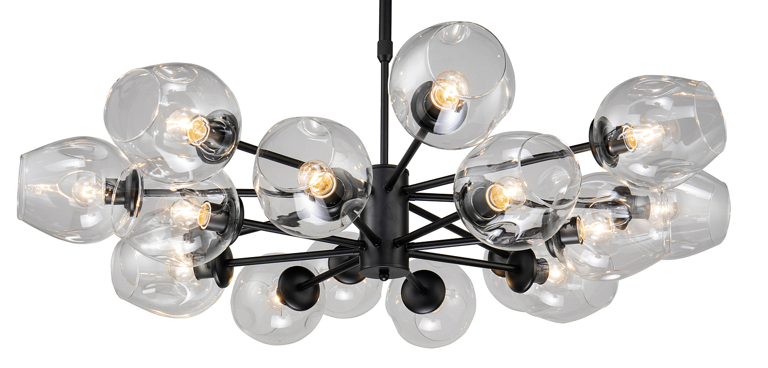 Люстра Branching Bubble Chandelier black 16 Люстра Branching Bubble Chandelier black 16 - Loft-Concept в Воронеже