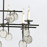 Люстра подвесная с 8-ю лампами и стеклянными круглыми подвесками Currey & Company варинант исполнения - 5 | Loft Concept в Воронеже