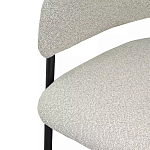 Стул мягкий с подлокотниками Chair Gray Upholstery Boucle варинант исполнения - 6 | Loft Concept в Воронеже