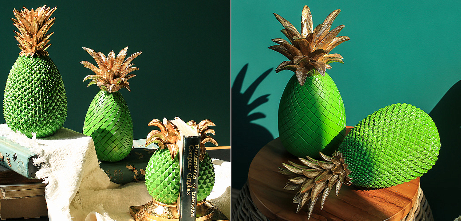 Статуэтка Gold and Green Pineapple II Статуэтка Gold and Green Pineapple II - Loft-Concept в Воронеже