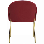 Стул бордовый на золотистых ножках Burgundy Chair варинант исполнения - 4 | Loft Concept в Воронеже