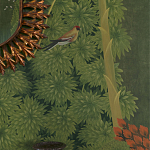 Обои ручная роспись Malwa Original colourway on Olive tobacco варинант исполнения - 3 | Loft Concept в Воронеже