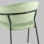 Стул в велюре фисташкового цвета Horizon варинант исполнения - 7 | Loft Concept в Воронеже