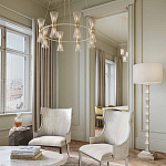 Торшер с фактурным каркасом и прямоугольным тканевым абажуром Shiye and Simplicity варинант исполнения - 3 | Loft Concept в Воронеже