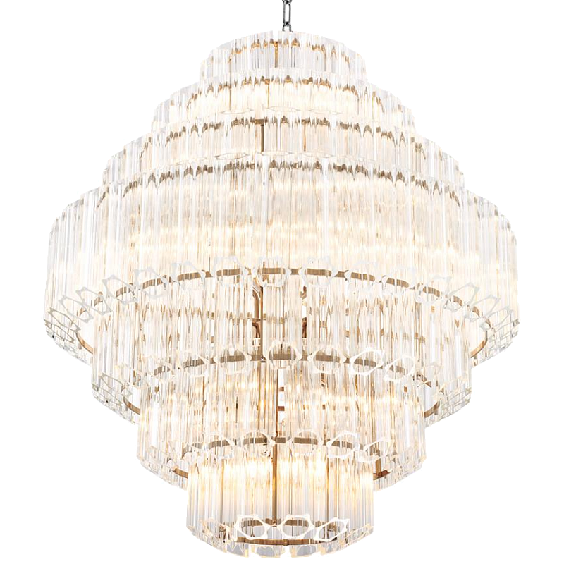 Люстра Chandelier Vittoria L Clear Никель Прозрачный (Transparent) Люстра Chandelier Vittoria L Clear Никель Прозрачный (Transparent) в Воронеже | Loft Concept