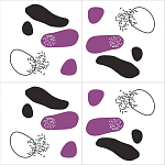 Плитка с узором Камни варинант исполнения - 1 | Loft Concept в Воронеже