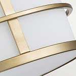 Потолочный светильник с белым матовым абажуром в металлическом каркасе Feiss варинант исполнения - 5 | Loft Concept в Воронеже