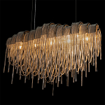 Люстра подвесная с металлическими цепочками и изогнутыми металлическими дугами 72 см Atlantis Chain варинант исполнения - 8 | Loft Concept в Воронеже