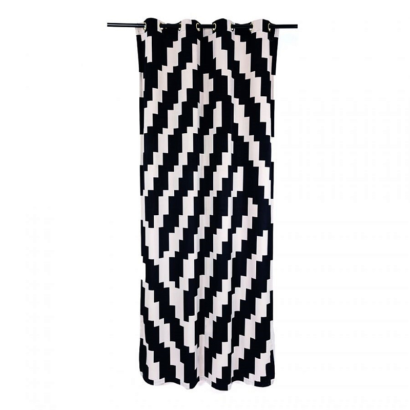 Штора Seletti Zig-Zag Черно-белый Штора Seletti Zig-Zag Черно-белый в Воронеже | Loft Concept