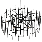 Люстра черная остроконечной формы Black Satin варинант исполнения - 3 | Loft Concept в Воронеже